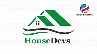 Custom House Shape Logo Design Tutorial - Adobe illustrator Logo Design Tutorial for Beginners