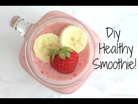 DIY Healthy Smoothie! (Strawberry Banana)