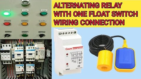 Al ternating operation two motor pump with one flot switch wiring connection in tamil