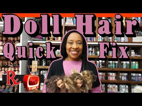 DOLL HAIR QUICK FIX - Bratz Doll Hair tamed in 5 minutes!