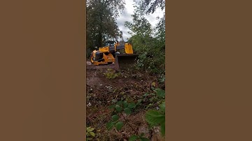 Land cleaning with telehandler.
