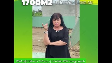 Đất AN8 1700m2 - Hựu Thạnh - Đức Hòa - Long An