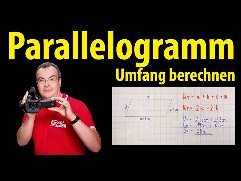 Video: So Finden Sie Fläche Und Umfang Eines Parallelogramms