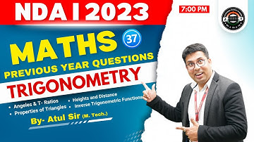 10 का दम-Series | NDA/ CDS | MATHS || PYQs | Trigonometry || By- Atul Sir || Best NDA Academy In LKO