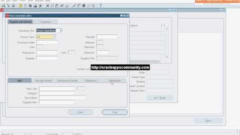 Receipt Corrections - Oracle Purchasing