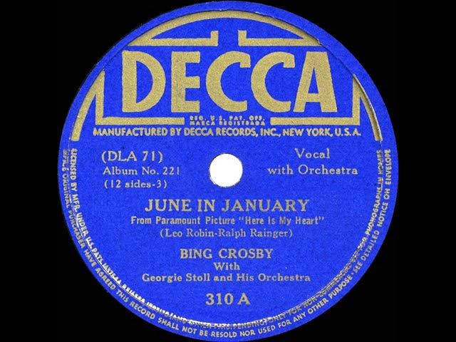 BING CROSBY - JUNE IN JANUARY