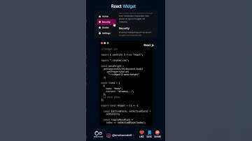 React JS Widget