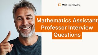 Mathematics Assistant Professor Job Interview Questions and How to Answer Them