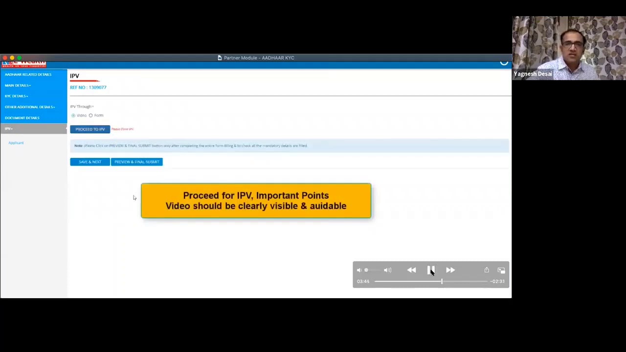 NJ VIDEO IPV process - YouTube