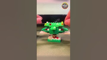Building a LEGO Christmas tree! 🎄✨ Watch our festive time-lapse. 🌟