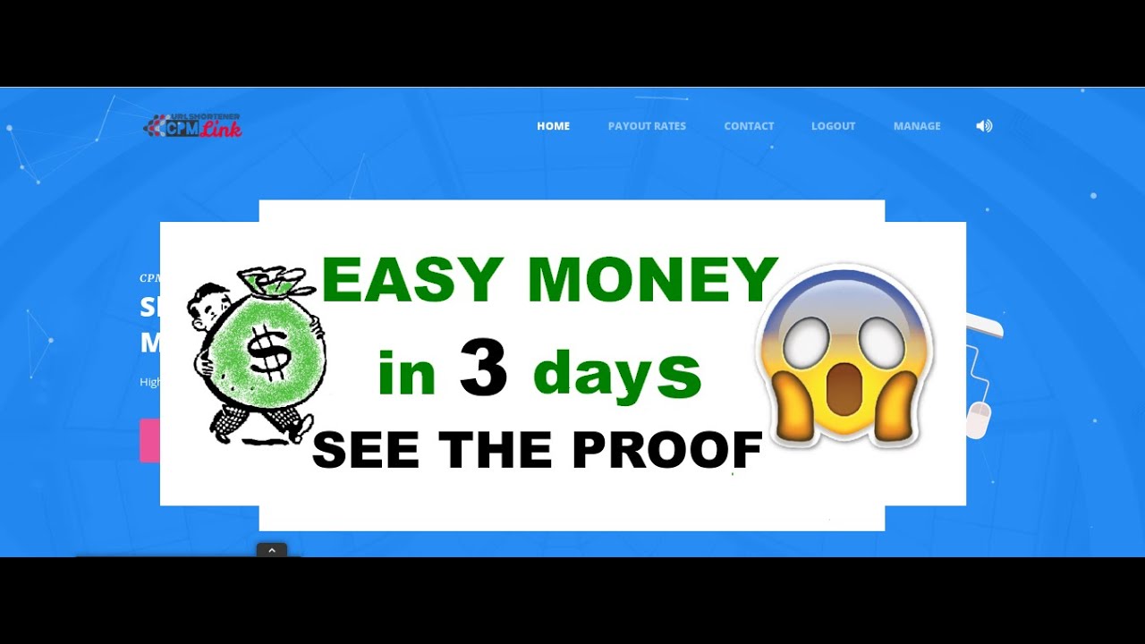 cpmlink payment proof PAYING link shortener earn MONEY on short links June 2020