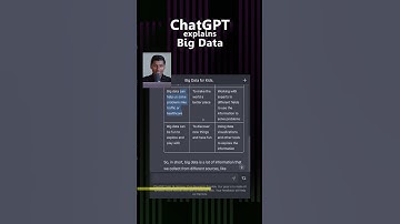 ChatGPT explains Big Data