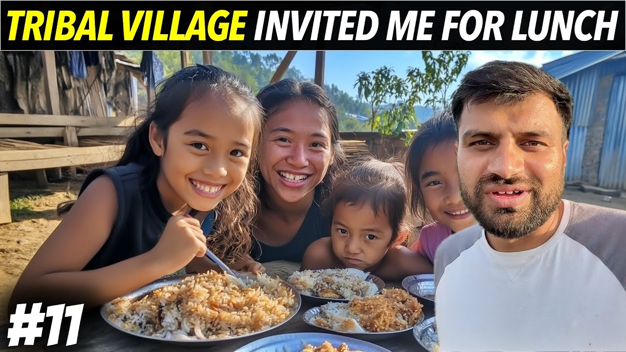 WHOLE VILLAGE INVITED ME LUNCH in TRIPURA, Jampui Hills