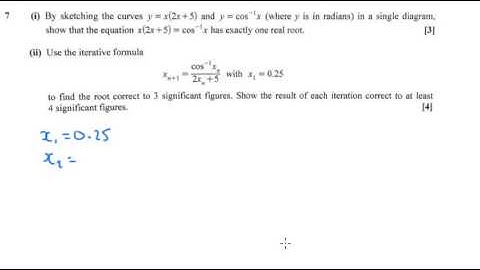OCR C3 June 2016 q7ii - A2 Maths - Iterative/Numerical Methods