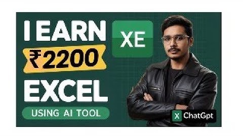 Excel work using AI: Earned ₹2200 in 5 min | freelance case study