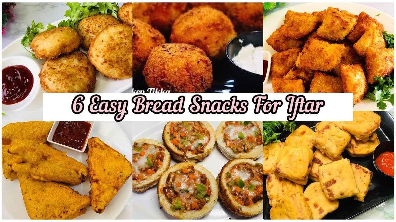 6 Easy Bread Snacks For Iftar | Quick & Easy Iftar Snacks Recipe | Ramadan Snacks 2025