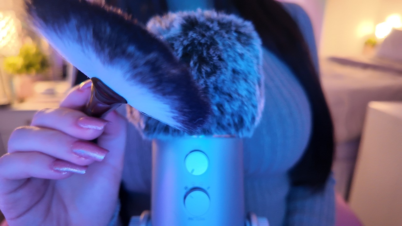 ASMR Gently Brushing Your Face 😴🖌️| No Talking