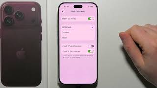 iPhone 18 Pro: 알림 플래시 켜고 끄는 방법 screenshot 1