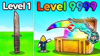 Unboxing MAX LEVEL Weapons in Roblox Knife Farm screenshot 3