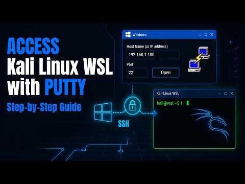 Using PuTTY to Access Kali Linux WSL Virtual Machine | Step-by-Step Guide