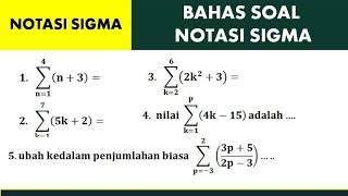 MUDAH!! Bahas Soal Notasi Sigma