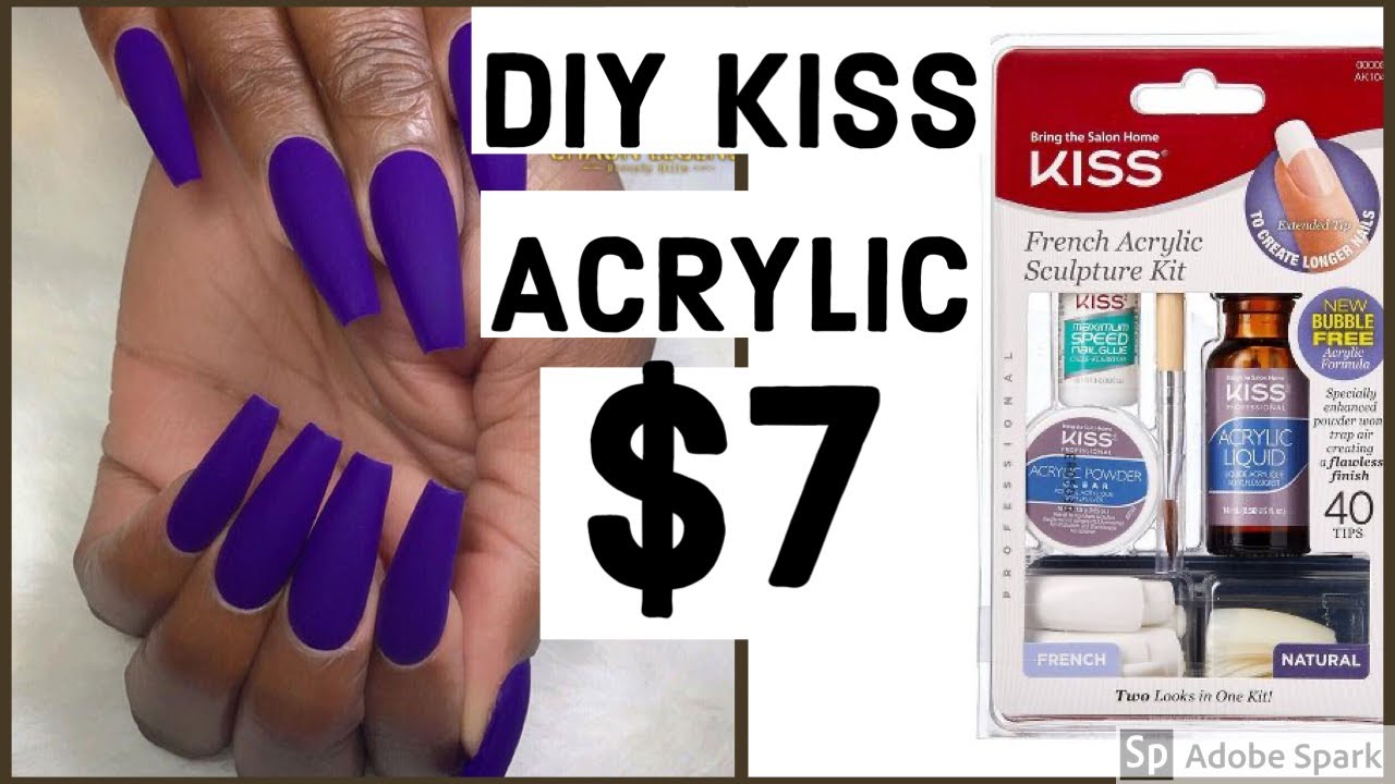 Diy Acrylic Nail Kit Kiss : Kiss False Nails Salon Dip - 7ct | Acrylic ...