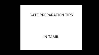 BASIC TIPS FOR PREPARING GATE EXAM IN AEROSPACE /IN TAMIL