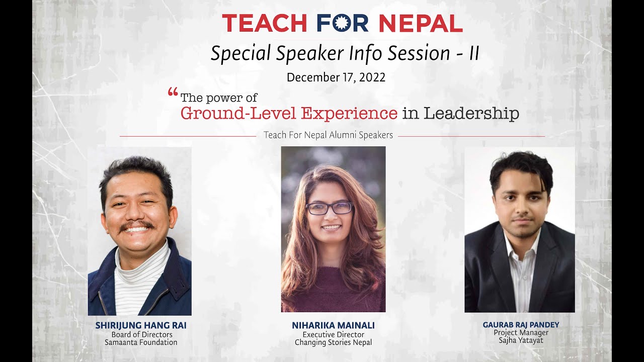 SSIS2| 2022 | TFN Alumni Shirijung Hang Rai, Niharika Mainali, Gaurab ...