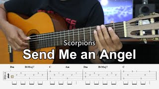 Send Me an Angel - Scorpions - Fingerstyle Guitar Tutorial   TAB & Lyrics