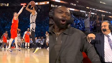 Wemby has everyone going crazy after pullup 3 and being +20 in 7 mins vs OKC 😂