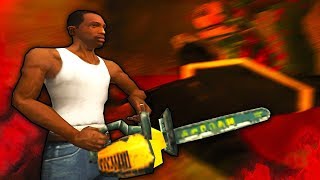 КАК ДЕЛАТЬ СКОЛЬЖЕНИЕ (СЛАЙД БАГ) НА БЕНЗОПИЛЕ В GTA SAN ANDREAS