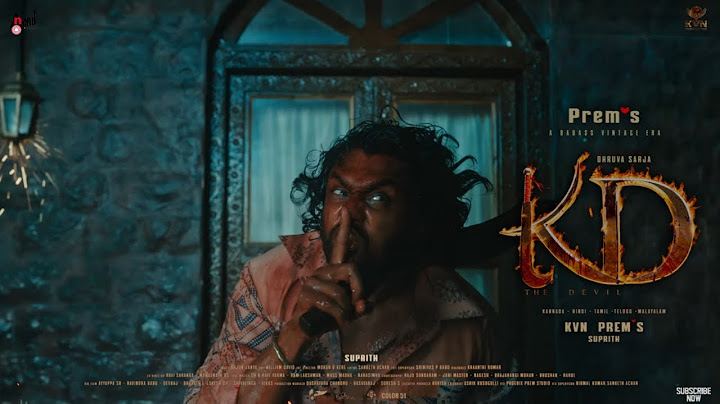 KD OFFICIAL TRAILER | Dhruva Sarja | Sanjay Dutt | Kd Movie Trailer | Kd Teaser 