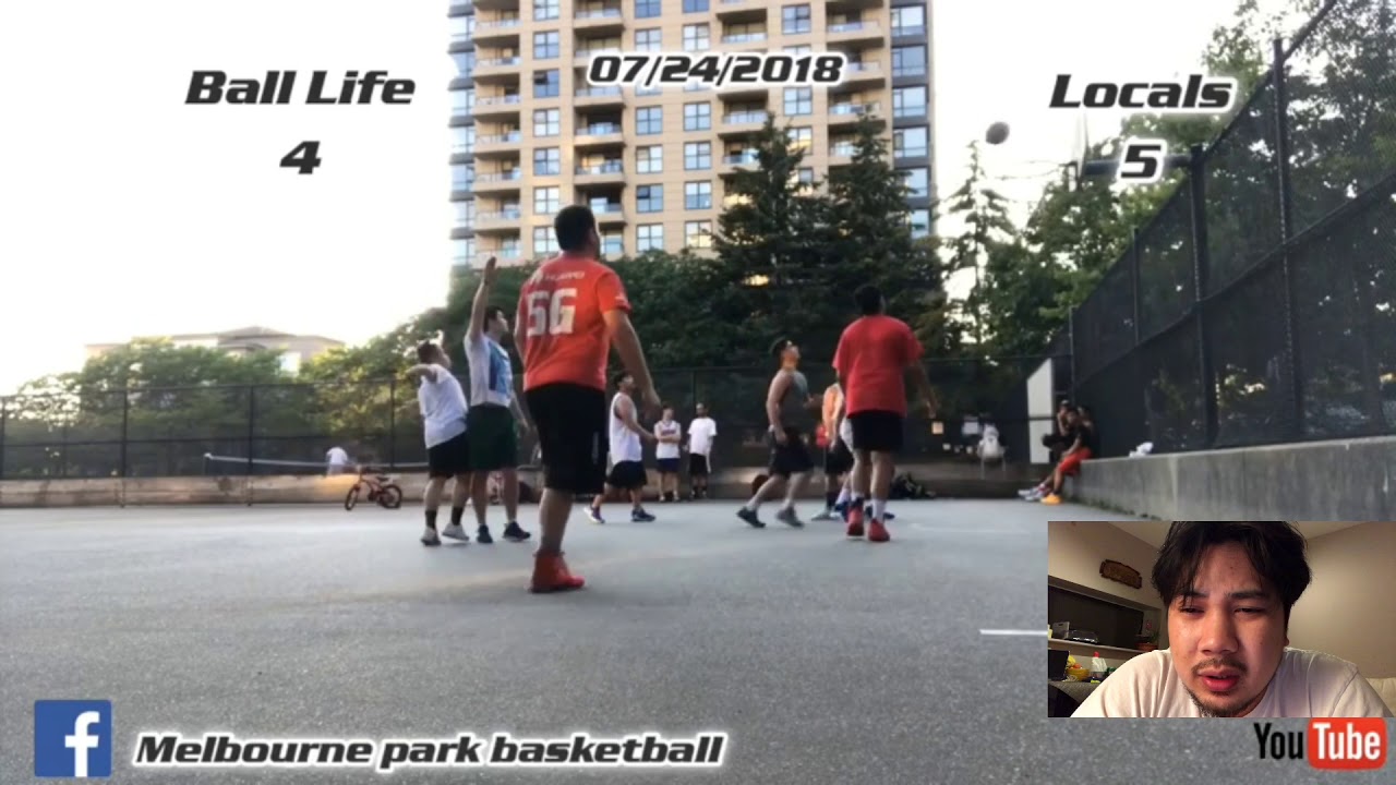 4v4 Pick Up Basketball Game Melbourne Park Basketball Summer 2018