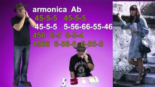 nº 233 I Just Called To Say I Love ( Stevie Wonder ) tablatura armonicas (Ab,Db,A,Bb ) mundharmonica chords