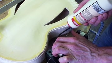Archtop guitar making course (7): Binding the body