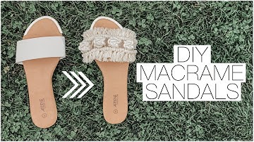 DIY Macrame Sandals || THRIFT FLIP