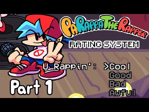 Friday Night Funkin' PaRappa Rating System Mod (PART 1) - YouTube