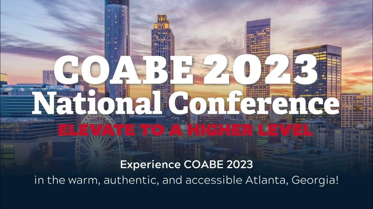 COABE 2023 Promotional Video YouTube