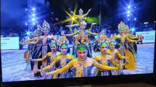 Dari🇮🇩 INDONESIA 🥰BRAVERY DANCERS🐍Tarian Lampor dan Taksaka👍👍👍（29-1-2025 di 🇭🇰HONGKONG）