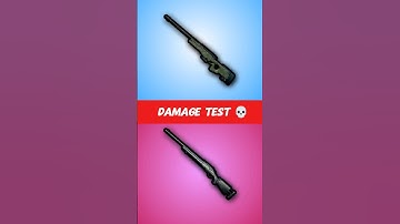 AWM VS M24 🔥 Damage Test 💀 #bgmi #shorts #youtubeshorts