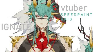 (VTUBER SPEEDPAINT&amp;RIG) ignate ascension (OC)