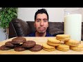 COOKIE TIME! STRAWBERRY CHOCOLATE, MANGO COCONUT FLAVORS WITH MILK MUKBANG EATING SHOW