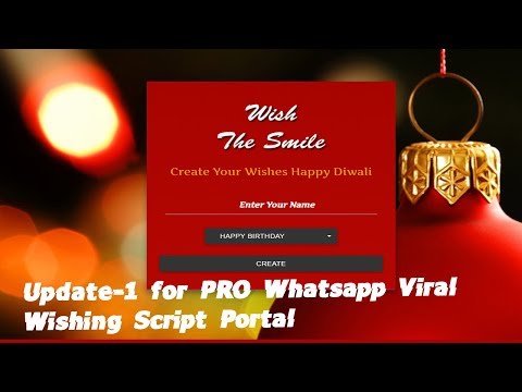 Update 1 for PRO Whatsapp Viral Wishing Script Portal