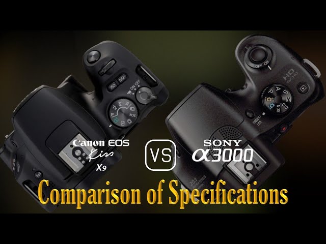 Canon EOS Kiss X9 vs. Sony A3000: A Comparison of Specifications