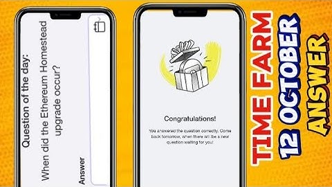 When did the Ethereum Homestead Upgrade Occur? ||Time Farm Answer Today 12 October 2024