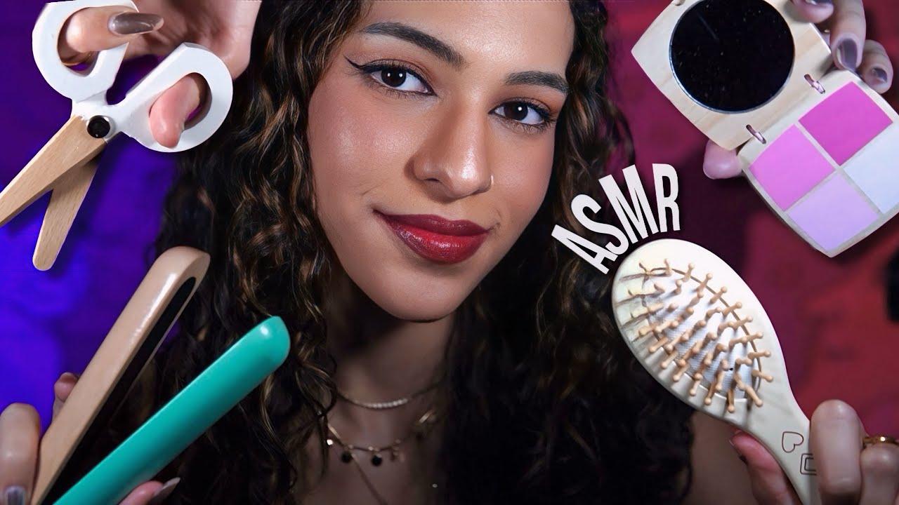 ASMR Atenção Pessoal com Brinquedos de Madeira ✨ Cuidando de Você com Carinho 💤