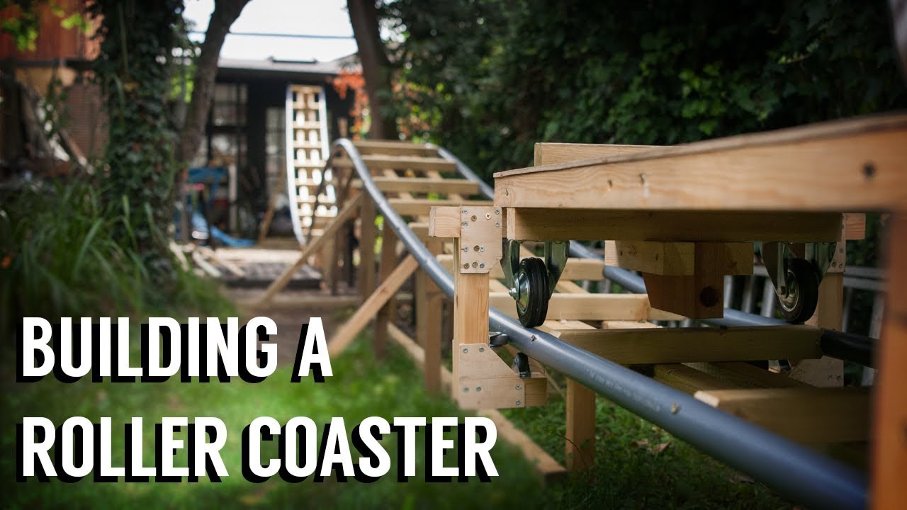 Building A Backyard Launch Roller Coaster Youtube