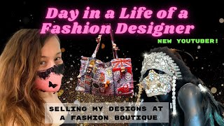 Day in a Life of a Fashion Designer -  Cosmo Glamsquad - Melrose Ave - New Youtuber - New Artist