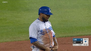 LAD@PIT: Dodgers swipe four bases in game vs. Pirates