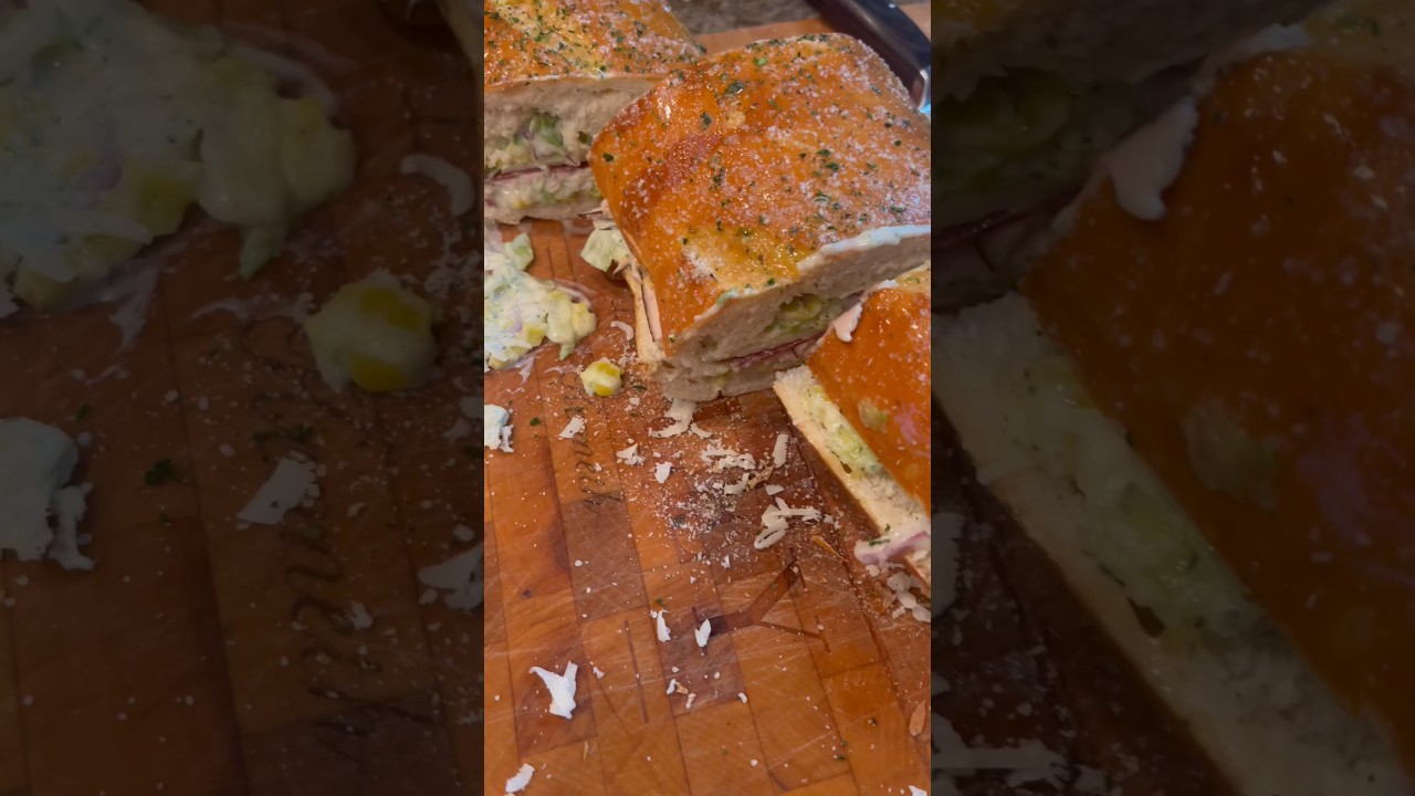 Smoked Turkey and Beef Salami GRINDER SANDWICH! delicious food foodie trending viral YouTube